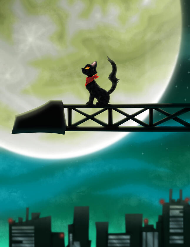 Redraw of a painting in Ghost Trick