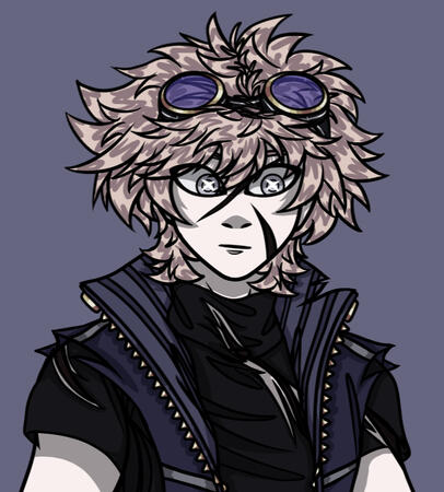 (Desaturated Cell Shading - Because this character is undead.)